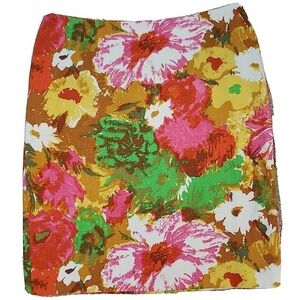 V I N T A G E   Talbots Floral Print Skirt